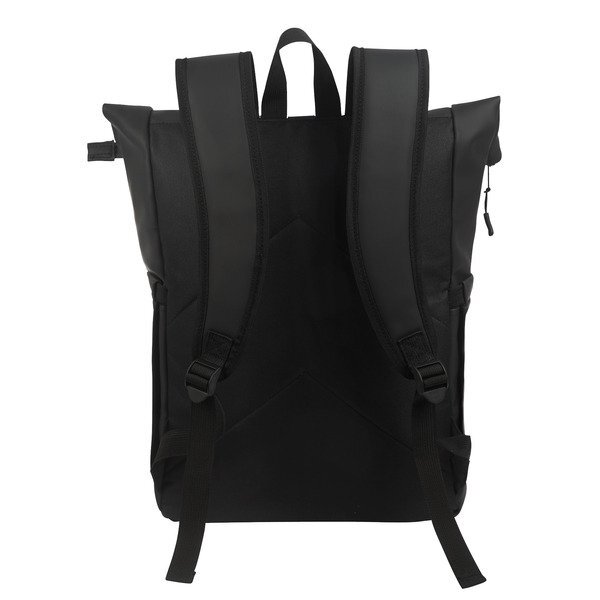 Casey PU Roll-Top Laptop Backpack