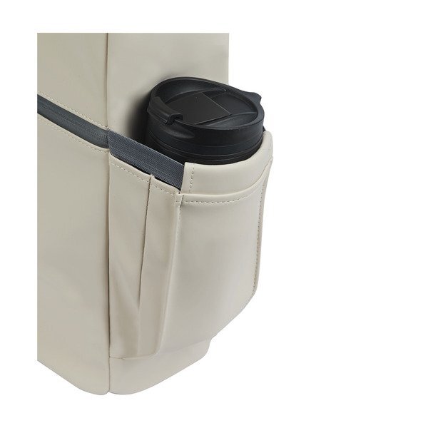 Casey PU Roll-Top Laptop Backpack