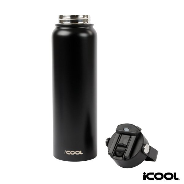 iCOOL® Glenwood Double Wall Recycled Stainless Steel Water Bottle, 35 oz.