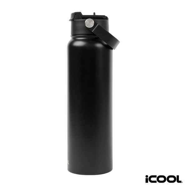iCOOL® Glenwood Double Wall Recycled Stainless Steel Water Bottle, 35 oz.