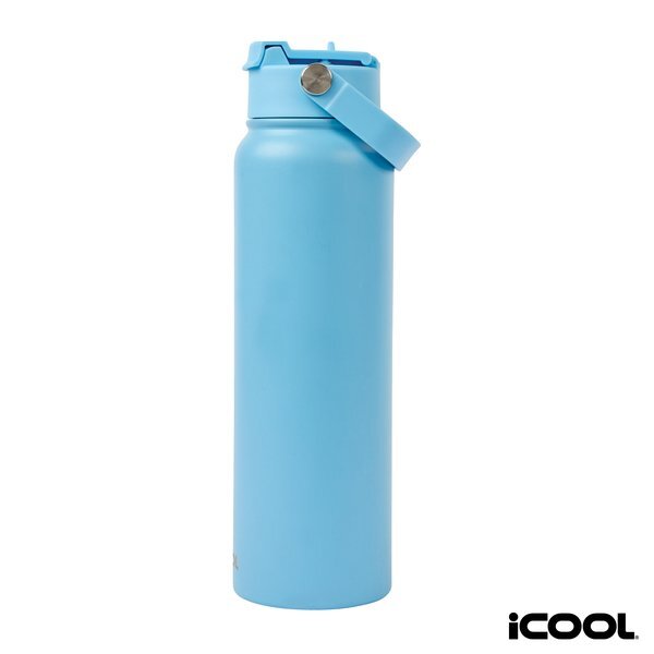 iCOOL® Glenwood Double Wall Recycled Stainless Steel Water Bottle, 35 oz.