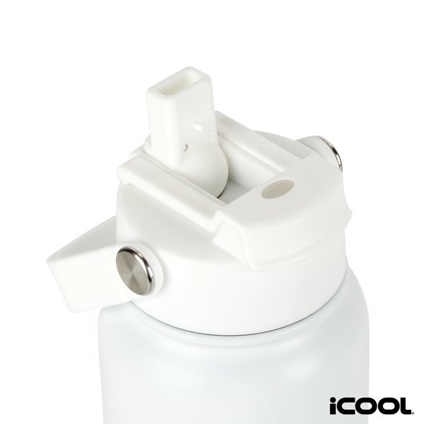 iCOOL® Glenwood Double Wall Recycled Stainless Steel Water Bottle, 35 oz.