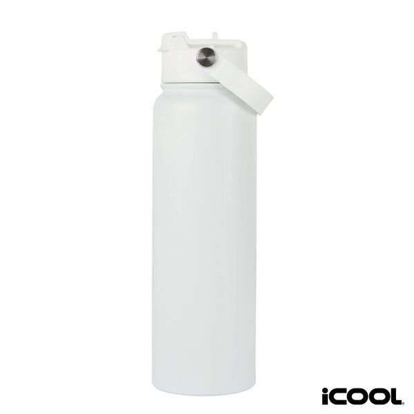 iCOOL® Glenwood Double Wall Recycled Stainless Steel Water Bottle, 35 oz.