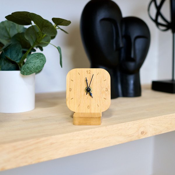 Cade Bamboo Desk Clock