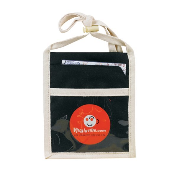 Cotton Canvas Neck Wallet