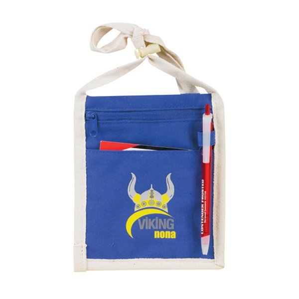 Cotton Canvas Neck Wallet