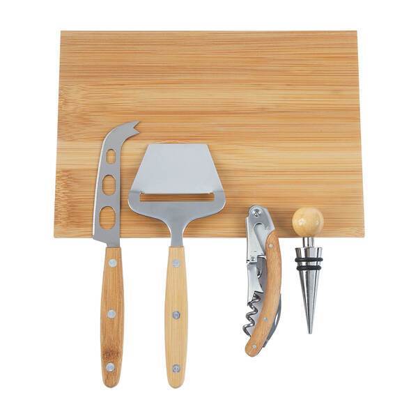 Laurelwood 4pc Cheese & Wine Tool Set