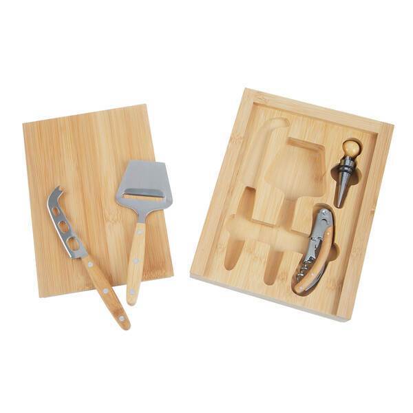 Laurelwood 4pc Cheese & Wine Tool Set