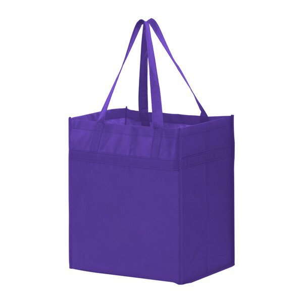 Deluxe Heavy Duty Non-Woven Market Tote with Poly Board Insert