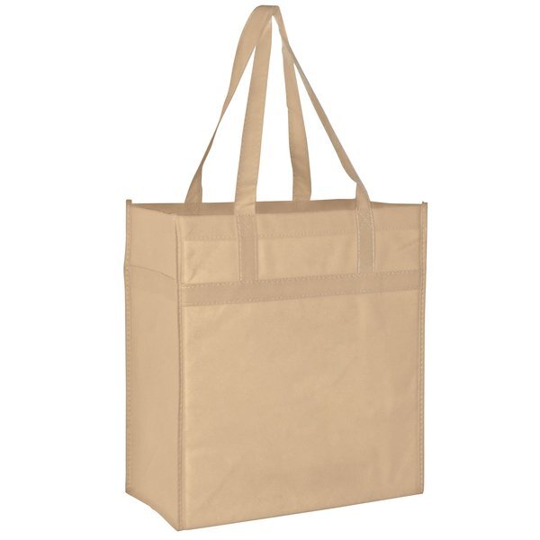 Heavy Duty Non-Woven Grocery Bag with Poly Board Insert