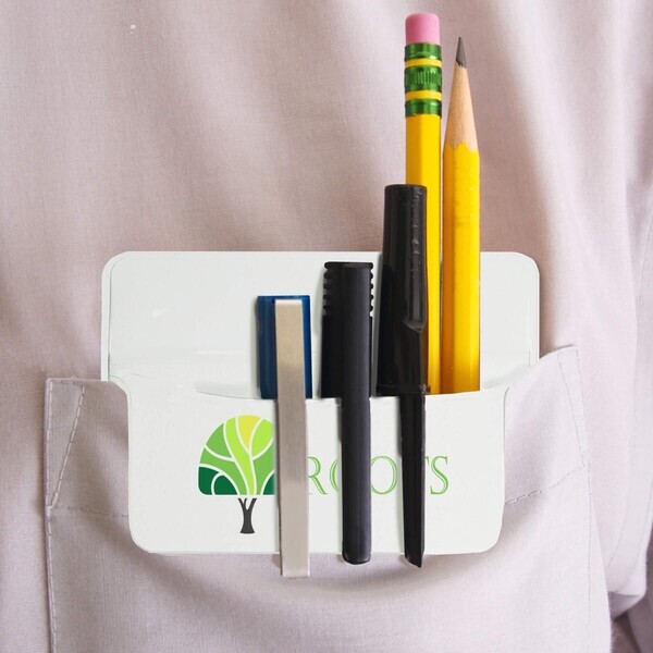 Vinyl Pocket Protector, 1-3/4" Flap