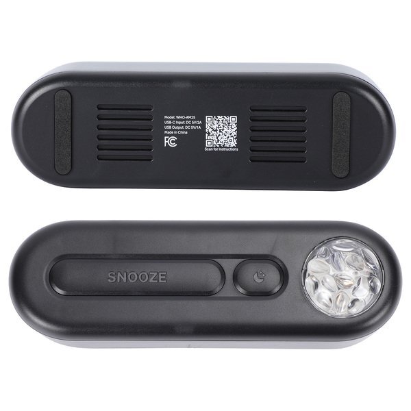 Ambiance Digital Alarm Clock w/ Ocean & Aurora Ceiling Projection