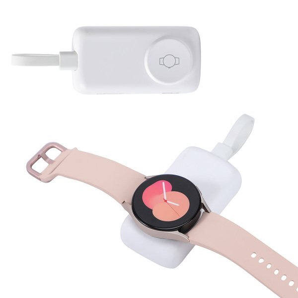 Baron Power Bank w/ Watch Charger & Built-In Cable, 2000mAh