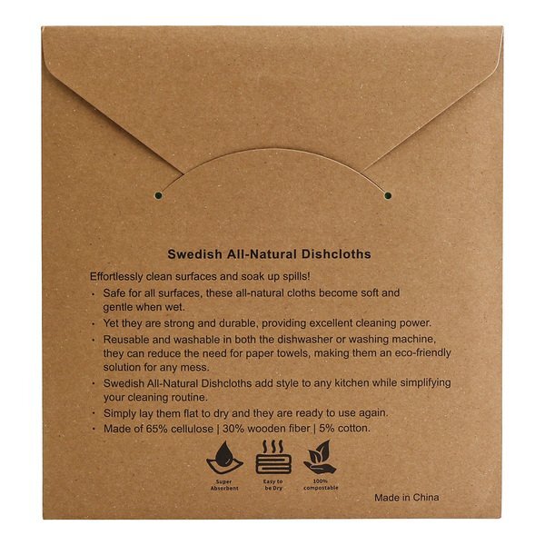 Swedish All-Natural Dishcloths, Set of 2