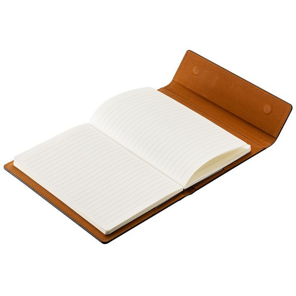 Folio Refillable Hard Cover Journal w/ Card Pockets & Magnetic Closure, 6-1/2" x 8-1/2"