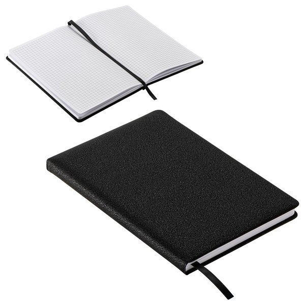 Draftsman Padded Hard Cover Journal w/ Grid-Lined Paper, 8-3/8" x 5-3/4"