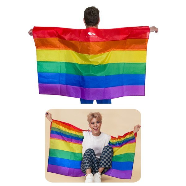 Rainbow Pride Body Flag