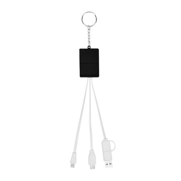 Multi-Charging Cable USB Hub Keyring