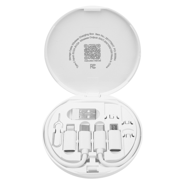 Charging Cord & Adapter Set in Wireless Charging Case