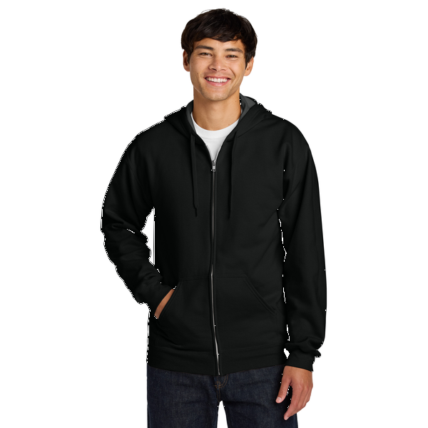 Gildan® Softstyle® Midweight Fleece Cotton/Poly Full-Zip Unisex Hooded Sweatshirt