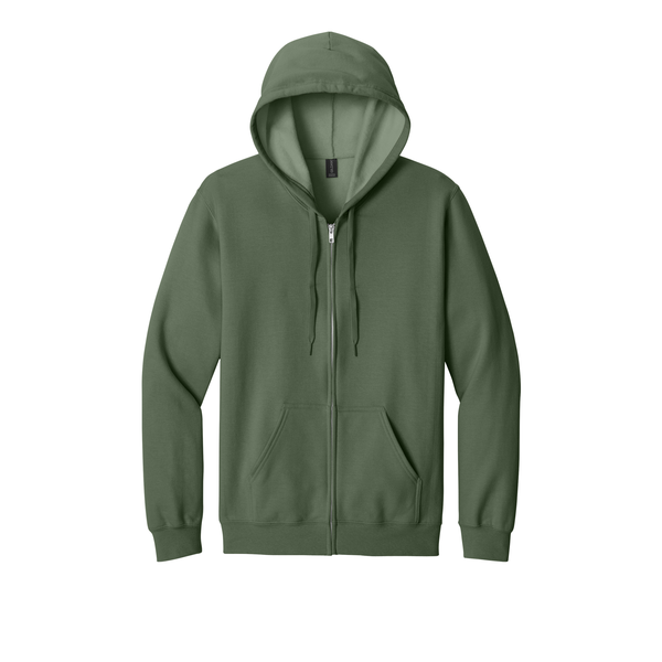 Gildan® Softstyle® Midweight Fleece Cotton/Poly Full-Zip Unisex Hooded Sweatshirt