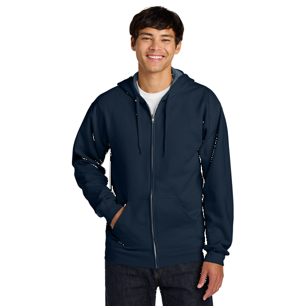Gildan® Softstyle® Midweight Fleece Cotton/Poly Full-Zip Unisex Hooded Sweatshirt