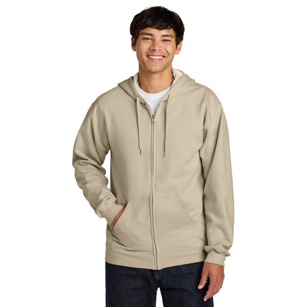 Gildan® Softstyle® Midweight Fleece Cotton/Poly Full-Zip Unisex Hooded Sweatshirt