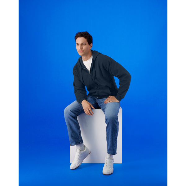 Gildan® Softstyle® Midweight Fleece Cotton/Poly Full-Zip Unisex Hooded Sweatshirt