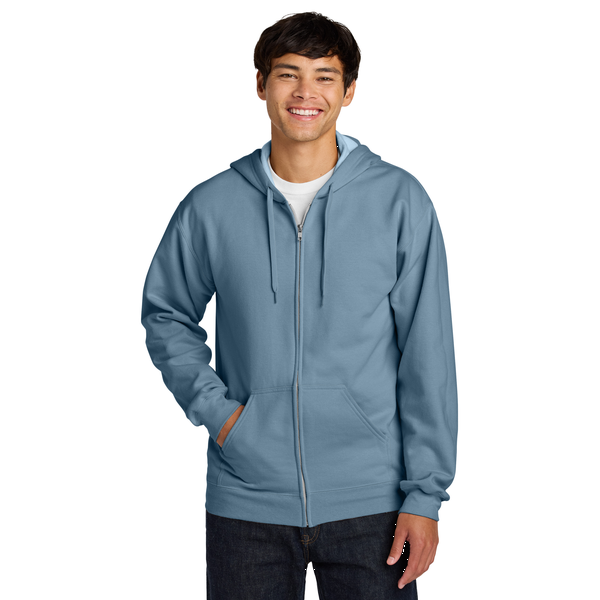 Gildan® Softstyle® Midweight Fleece Cotton/Poly Full-Zip Unisex Hooded Sweatshirt