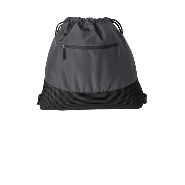 Port Authority® Agility Mesh Polyester Pocket Cinchpack