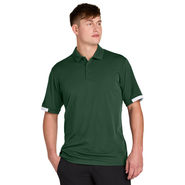 Sport-Tek® Club Colorblock Recycled Poly Men's Polo