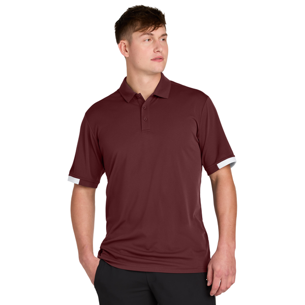 Sport-Tek® Club Colorblock Recycled Poly Men's Polo
