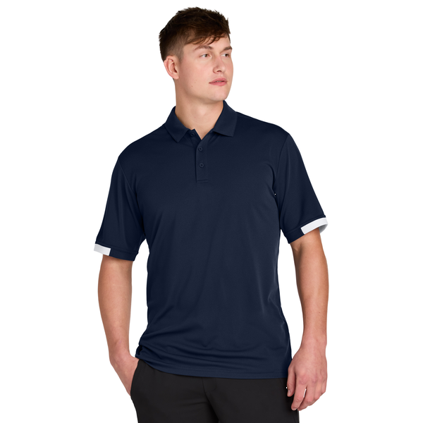 Sport-Tek® Club Colorblock Recycled Poly Men's Polo