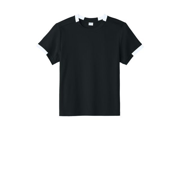 Sport-Tek® Club Recycled Poly Short Sleeve Youth Crew Tee