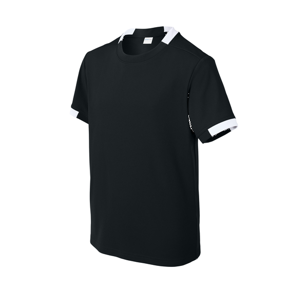 Sport-Tek® Club Recycled Poly Short Sleeve Youth Crew Tee