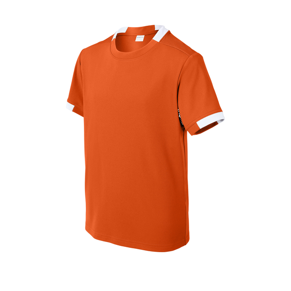 Sport-Tek® Club Recycled Poly Short Sleeve Youth Crew Tee
