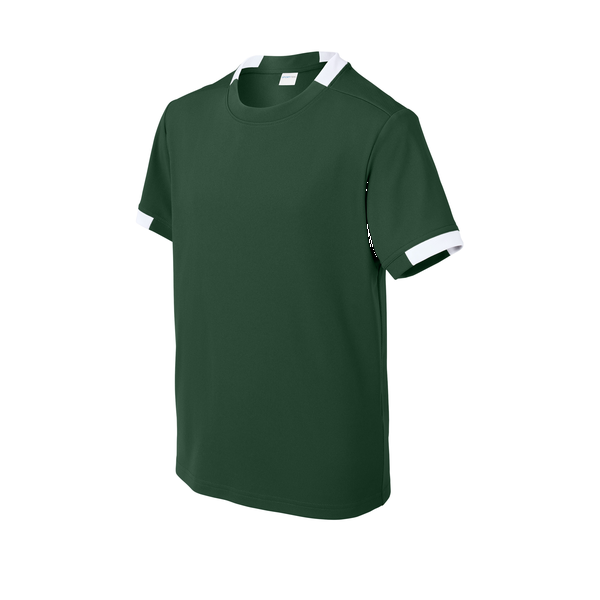 Sport-Tek® Club Recycled Poly Short Sleeve Youth Crew Tee