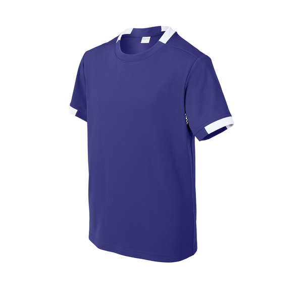 Sport-Tek® Club Recycled Poly Short Sleeve Youth Crew Tee