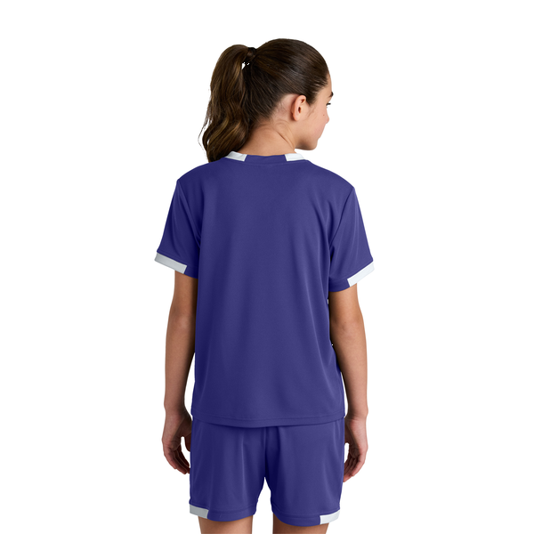 Sport-Tek® Club Recycled Poly Short Sleeve Youth Crew Tee