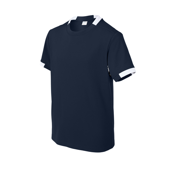 Sport-Tek® Club Recycled Poly Short Sleeve Youth Crew Tee