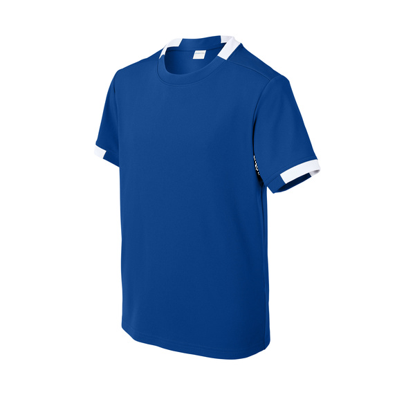 Sport-Tek® Club Recycled Poly Short Sleeve Youth Crew Tee