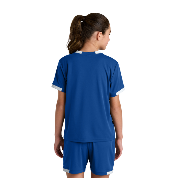 Sport-Tek® Club Recycled Poly Short Sleeve Youth Crew Tee