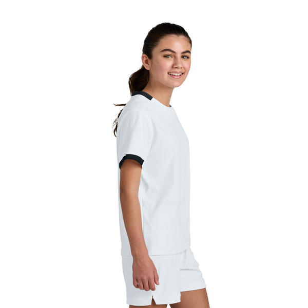 Sport-Tek® Club Recycled Poly Short Sleeve Youth Crew Tee
