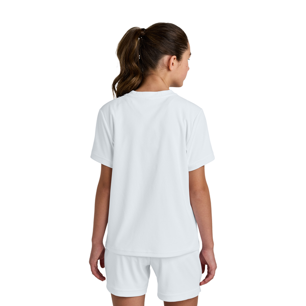 Sport-Tek® Club Recycled Poly Short Sleeve Youth Crew Tee