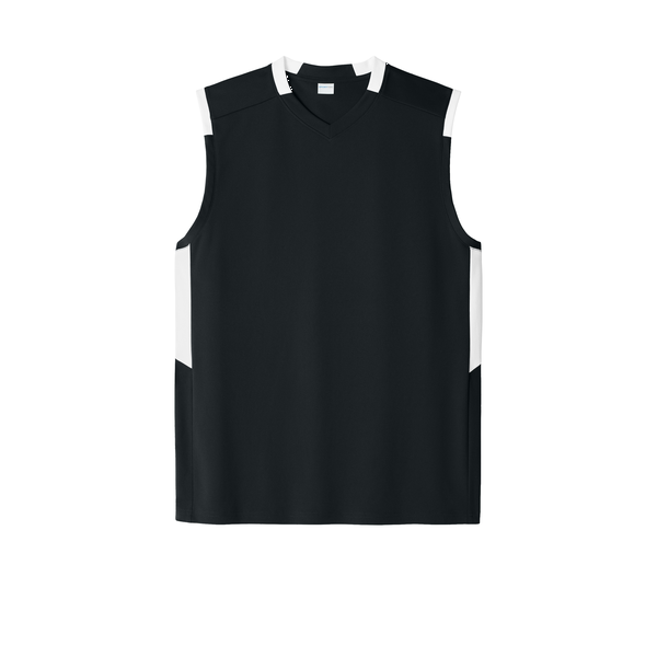 Sport-Tek® Club Recycled Poly Sleeveless Men's V-Neck Tank