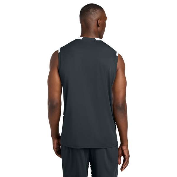 Sport-Tek® Club Recycled Poly Sleeveless Men's V-Neck Tank