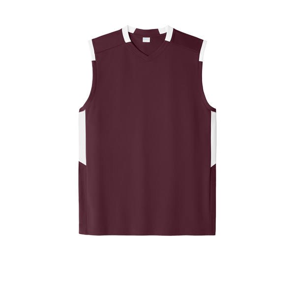 Sport-Tek® Club Recycled Poly Sleeveless Men's V-Neck Tank