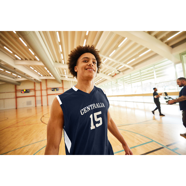 Sport-Tek® Club Recycled Poly Sleeveless Men's V-Neck Tank