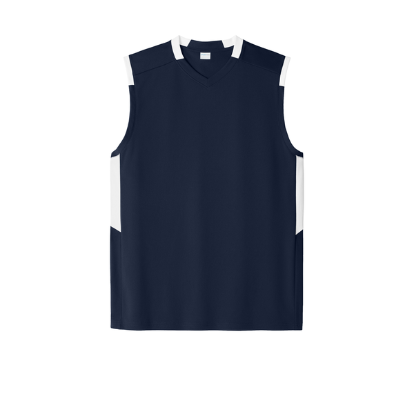 Sport-Tek® Club Recycled Poly Sleeveless Men's V-Neck Tank
