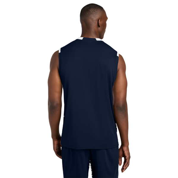 Sport-Tek® Club Recycled Poly Sleeveless Men's V-Neck Tank